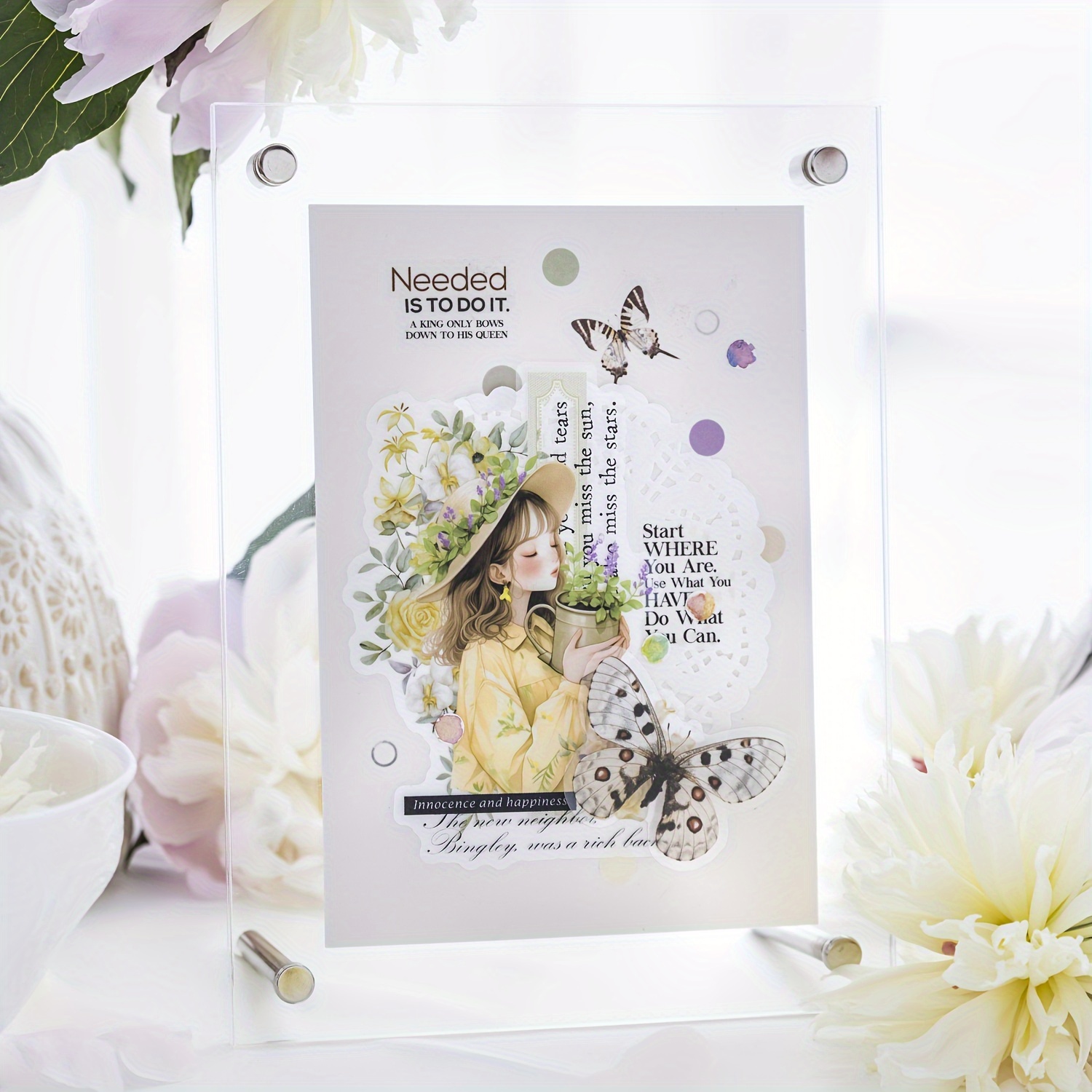 in a bouquet a romantic series large size character stickers