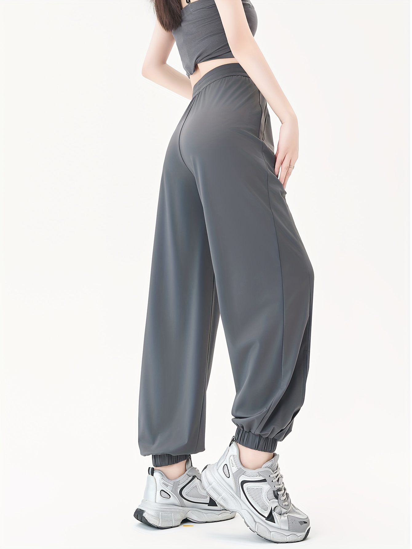 women's high waisted stretchy quick dry joggers breathable Temu