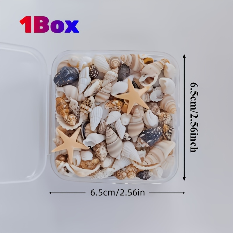 TEMU Random Mixed Resin Starfish Shells, , Suitable For Shell Decoration Additions, Micro-mixed Filler, Resin Liquid Mold Filling