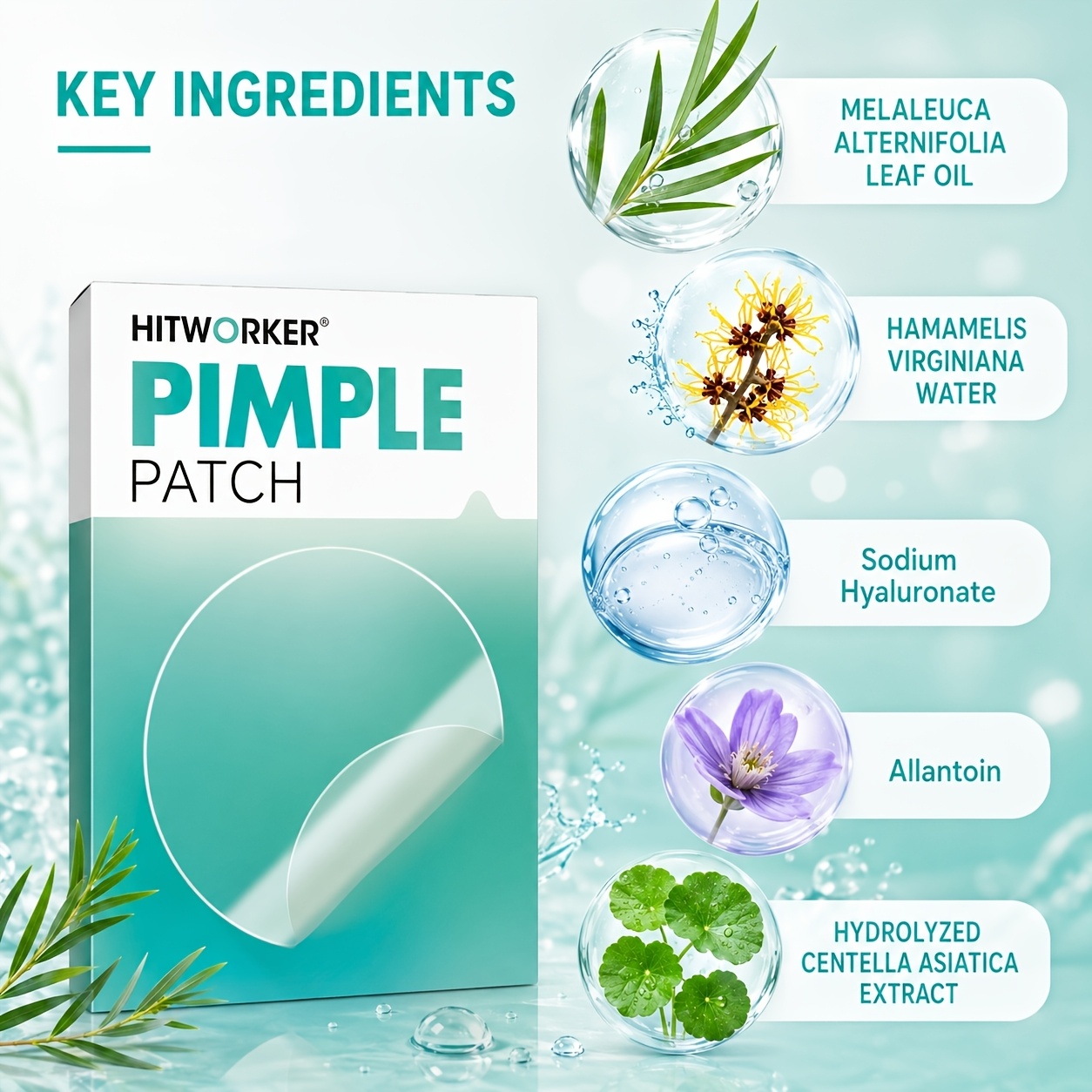 400pcs High-Quality Hydrocolloid Invisible Patches for Blemishes