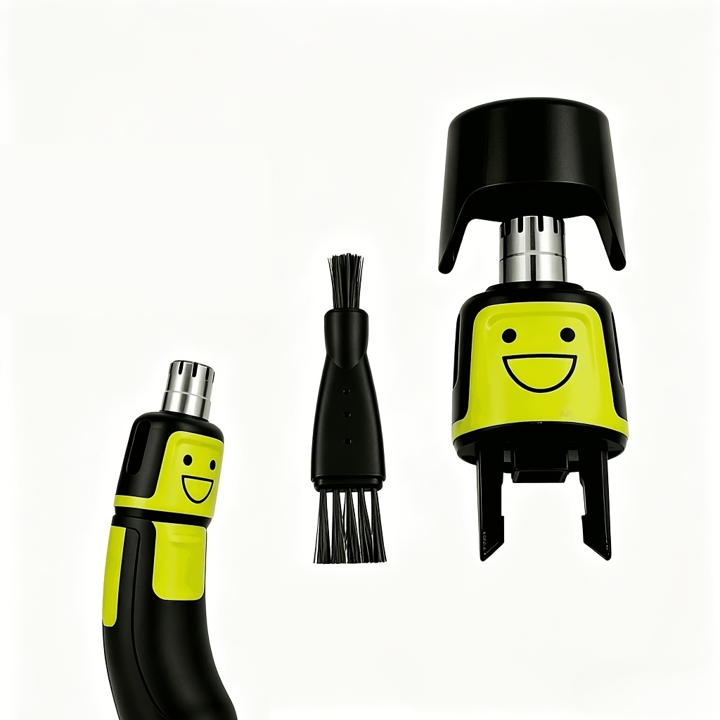 Image of Nose Ear Hair Trimmer Replacement Blade Heads With Dual-head Cleaning Brush, Replacement With Protective Caps Compatible For Qp2520 For Qp2530 For Qp2620 For Qp2630 For Qp27 For Qp28
