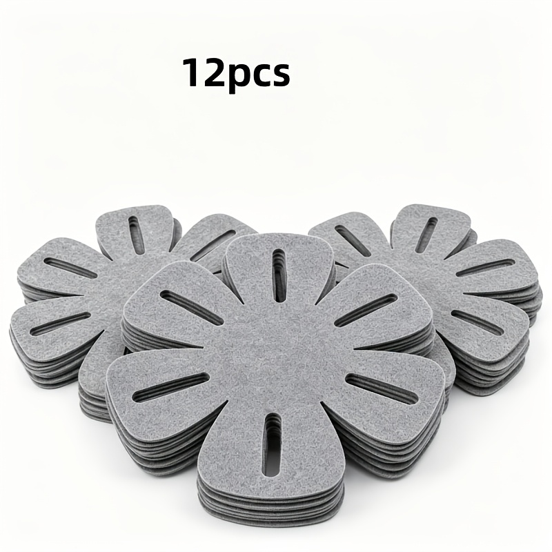 TEMU 12pcs Multi-specification Kitchen Felt Scratch-resistant Cookware Storage Protective Pad Set