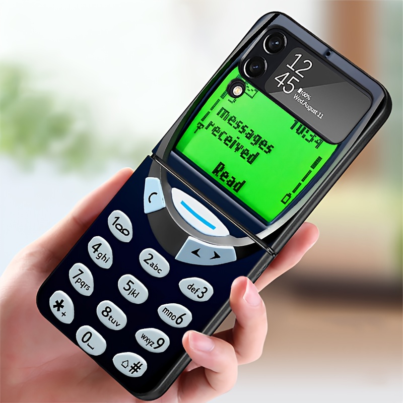 E-shop Handyhülle - Modische Keypad-Maschine Handyhülle Passend für Samsung Galaxy ZFLIP7 Zflip 5G Z Flip 7 6 5 4 3 Z Flip 5/6 Z Flip 3/4 Harte