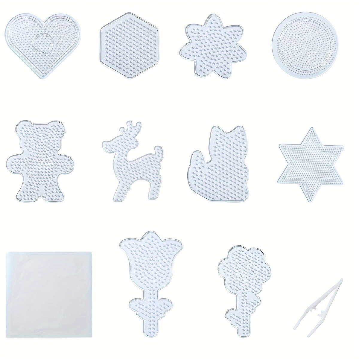 

Kit Multiple Plastic Stencils Set, For Diy Crafts, Bead Making, Templates