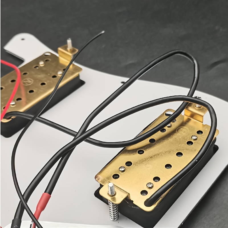 HH Humbucking Panel Pickup Assembly Four-core wire can be cut independently of the single, , Humbucker Installation, Split Coil Setup, Professionalgrade Pickups, Fourcore Design, Highquality Coils, Reliable Components, Coil Split Pickups, Humbucking Pickups, Guitar Technicians, Bass Players