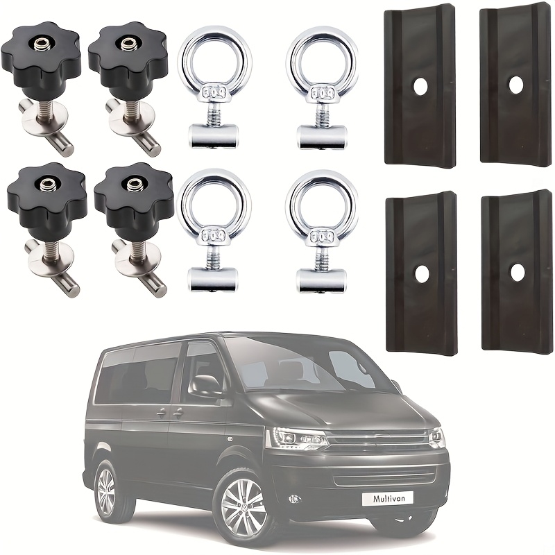 E-shop Ein Set fester Schrauben zur Befestigung von Schienenlasten + Befestigungsschrauben für Schienen Schutzanker Böden Kompatibel mit für VW T5