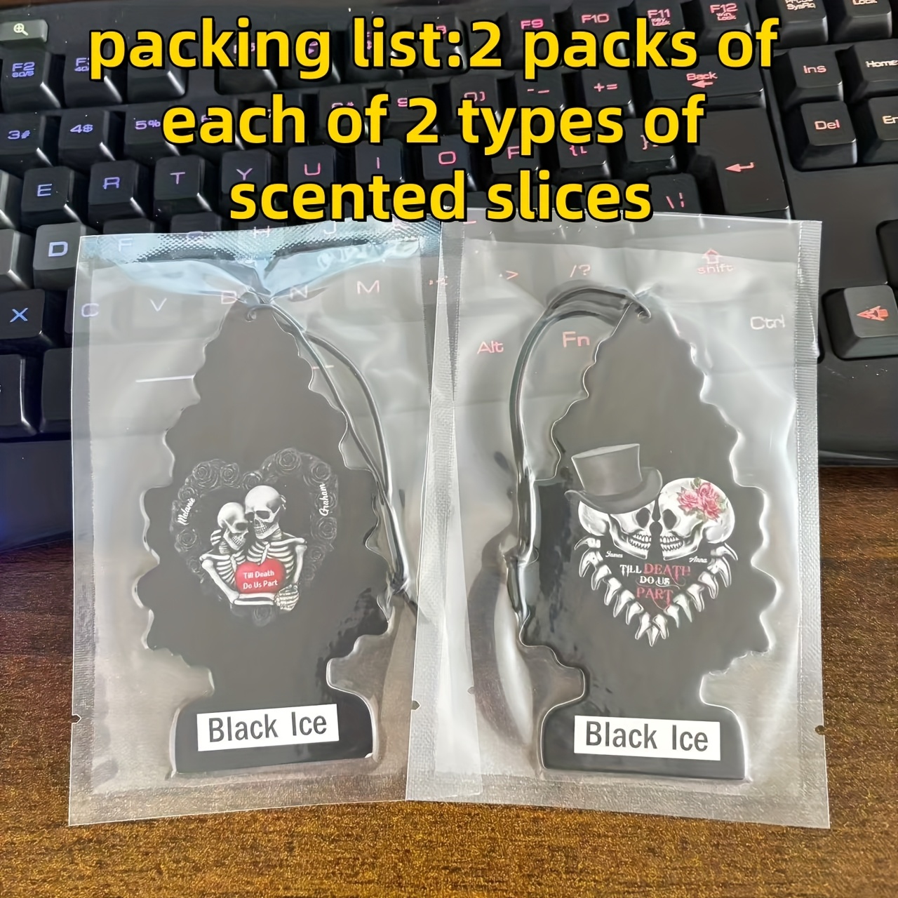 4pcs-black Vintage Car Air Freshener Tablets, Natural Tea Fragrance