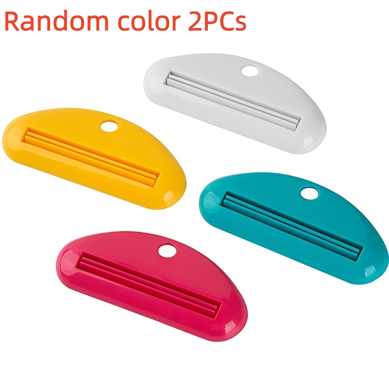 TEMU 2pcs Random Color Multi-functional Toothpaste Squeezer, Anti-waste, Compact And Portable, Toothpaste Squeezer, Decorative Ornament, Prevents