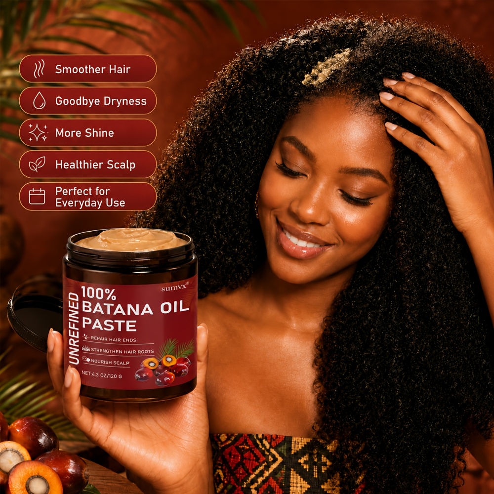 100% Battana Hair Oil for Strengthening & Moisturizing