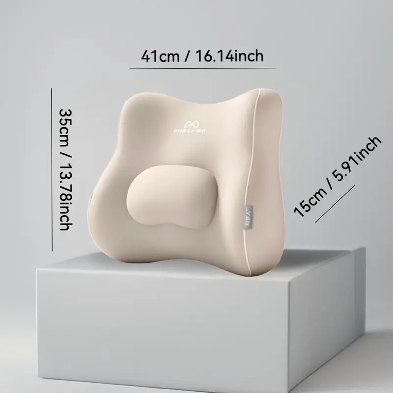 1pc zmr all in one deluxe office study lumbar support backrest high memory foam breathable comfortable for ergonomic support from ergonomic seat pad minimalist backrest Product details 1