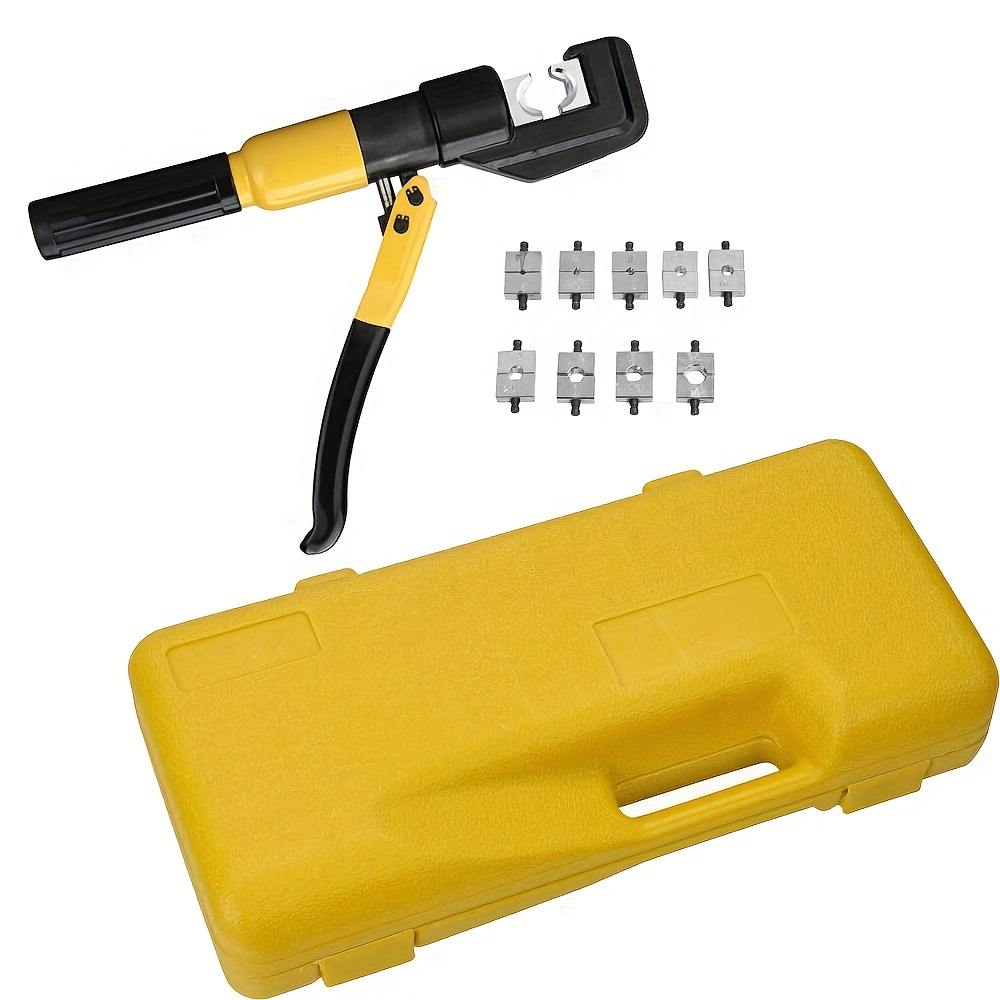 

10t/16t Hydraulic Wire Battery Cable Terminal Crimp Tool That Effortlessly Cuts For A Of Applications Such As Construction, Engineering, And Metal Working.