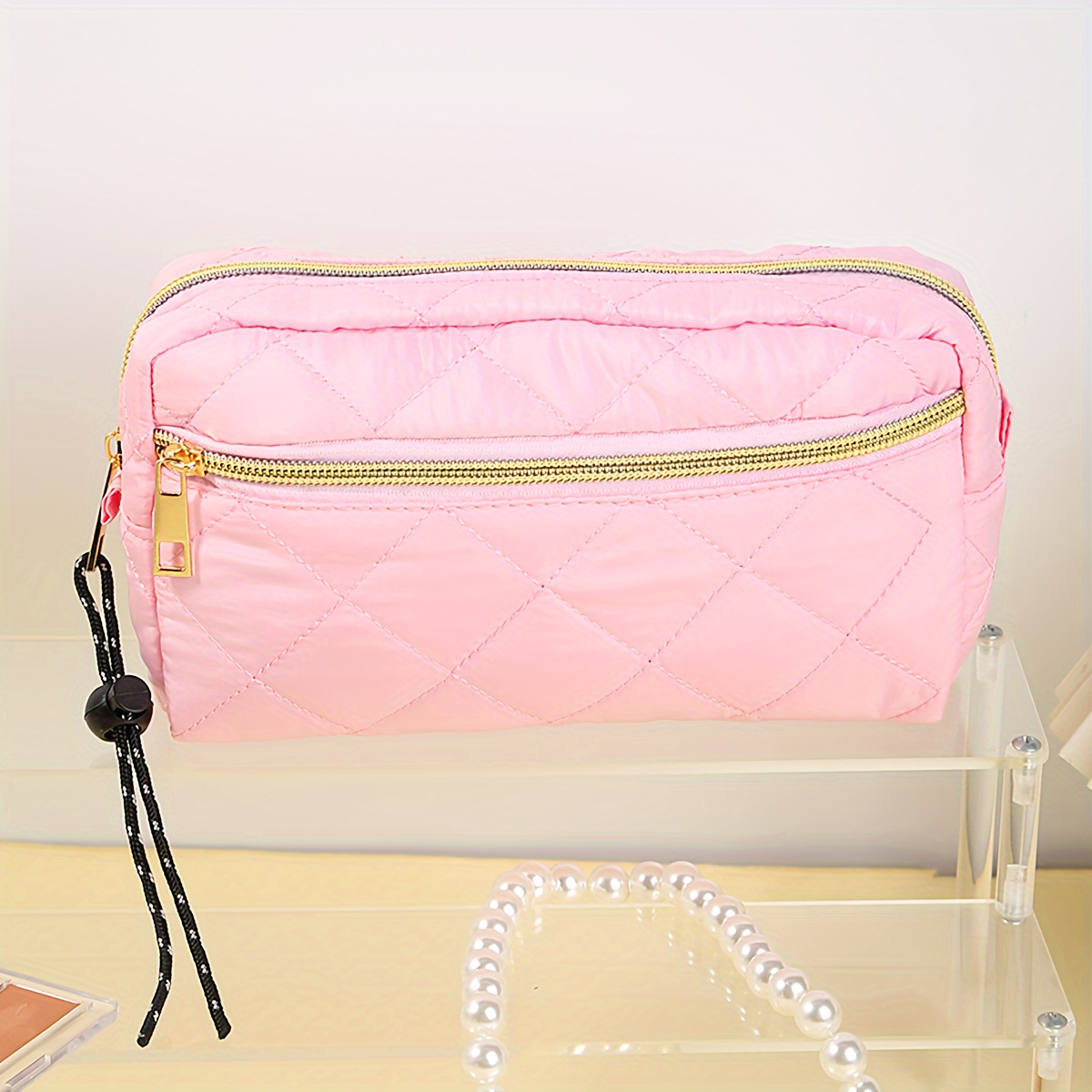 Personalisierte Make-up-Tasche Mit Monogramm | Wasserdicht, 24x18 Cm, Ideal Als Geschenk Für Frauen & Teenager
