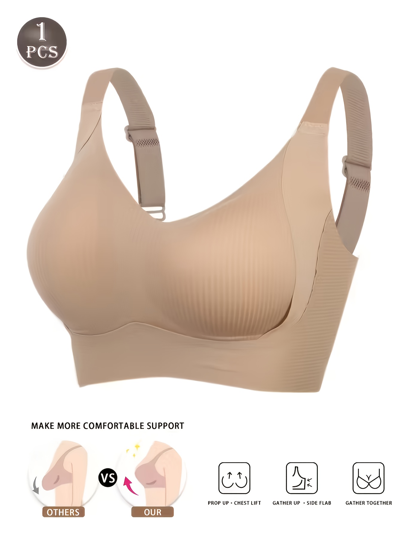 item picture   adjustable   style womens breathable solid   size lingerie