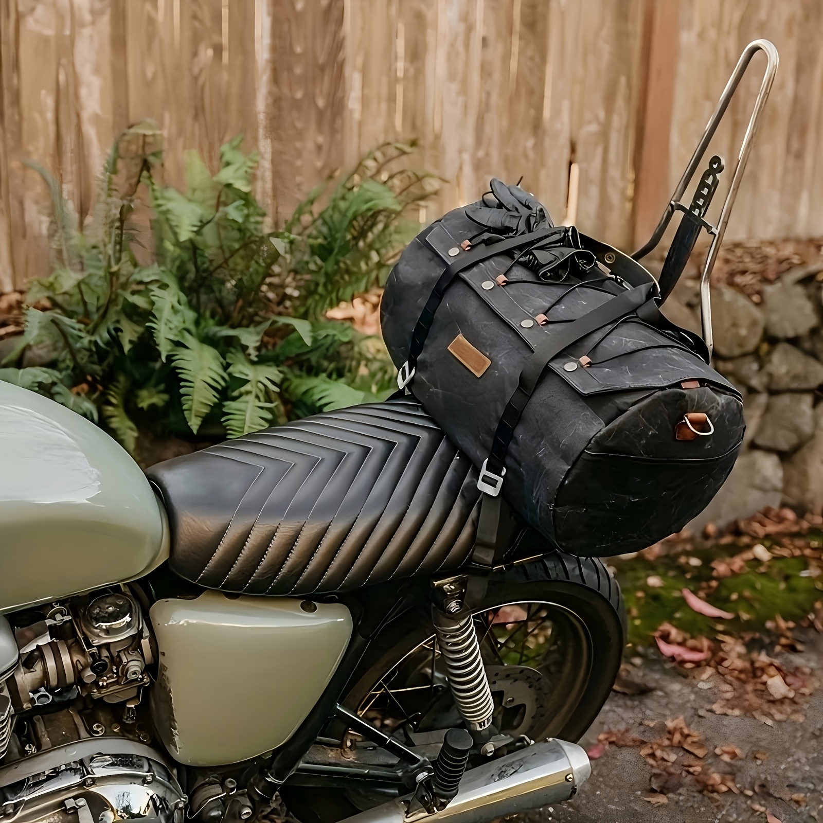 Classic Motorcycle Rear Seat Storage Bag, a Multifunctional Travel Tail Bag Designed for Outdoor Use, Featuring Both Shoulder And Hand Carry Options, Ideal for Cycling, Hiking, And Climbing