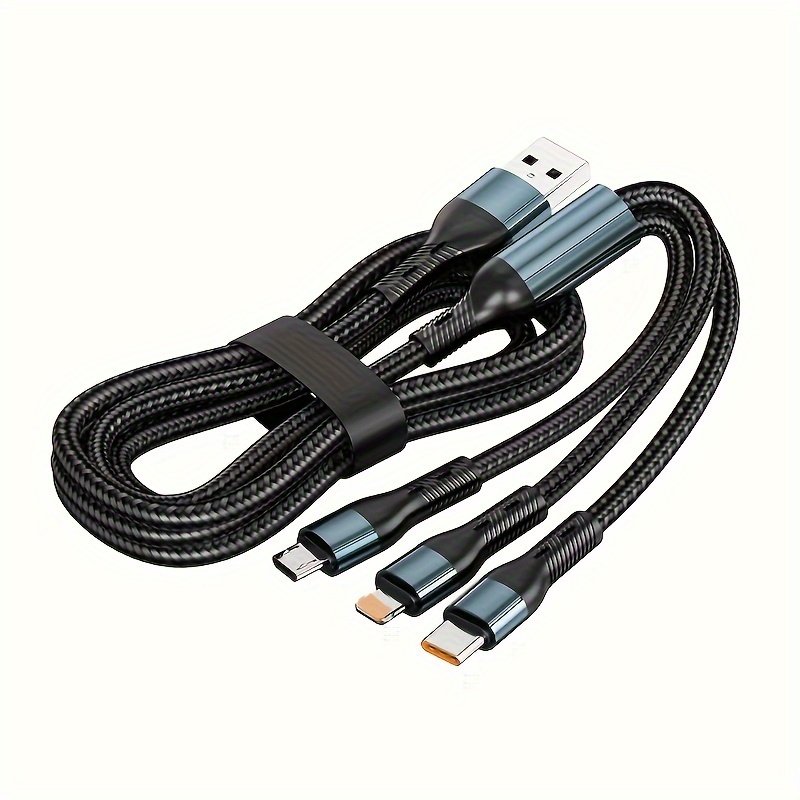 3in 1 Usb Fast Charging Cable Micro Usb Type C Cable Data Cord For P50 Phone Usb Charging Cable