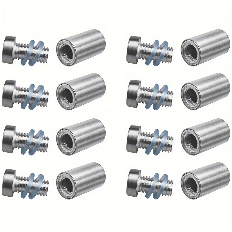 Image of 8pcs Sign Standoff Screws Advertising Screws Wall Standoff Mounts Glass Acrylic Nail For Glass Artwork And Sign Displays