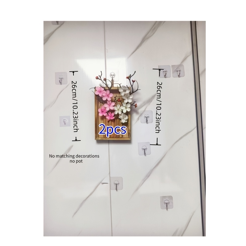 TEMU 2pcs - Plum Squid | An For Festive Artificial Flower Decorations, Convenient For Matching Homes, Courtyards, Offices, Weddings, Desks, And |