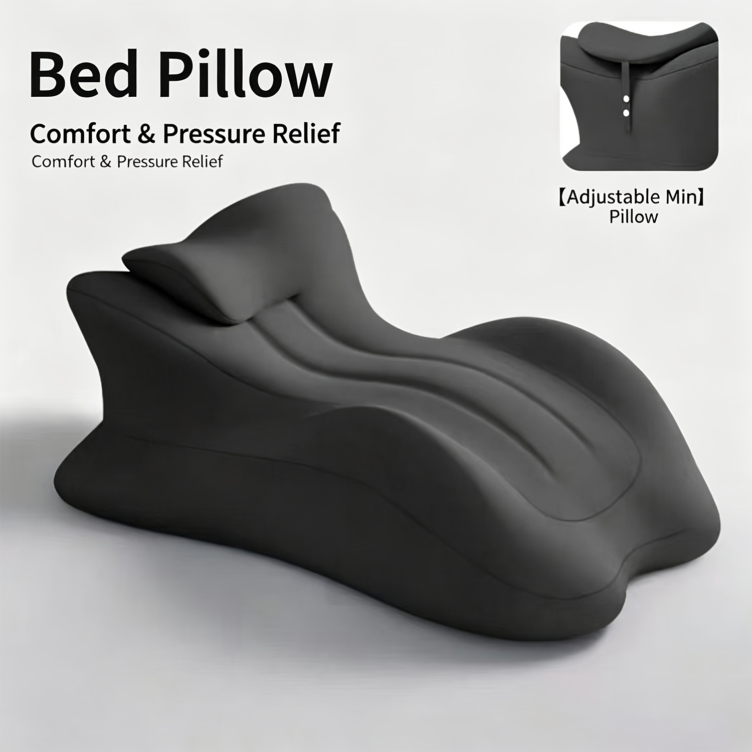 Prone Lying Support Pillow For Bed Reading And Phone Viewing, Quick Rebound Ergonomic Body Support Cushion With Removable Washable Cover, Ideal Lumbar Pillow For Post-surgery