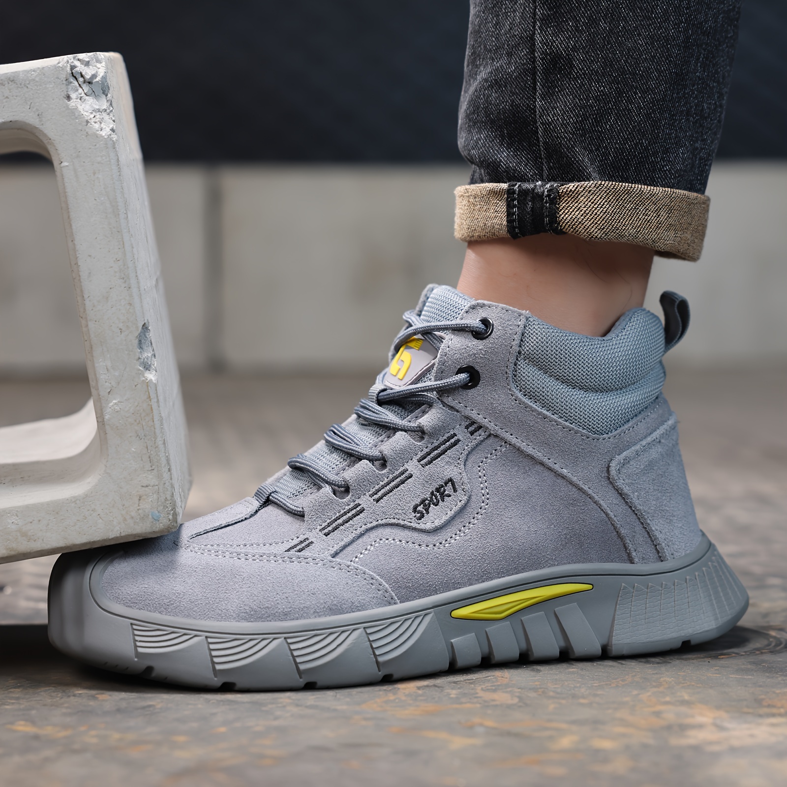 Sports Shoes Safety Shoes Without Laces For Mens Leather Liberty