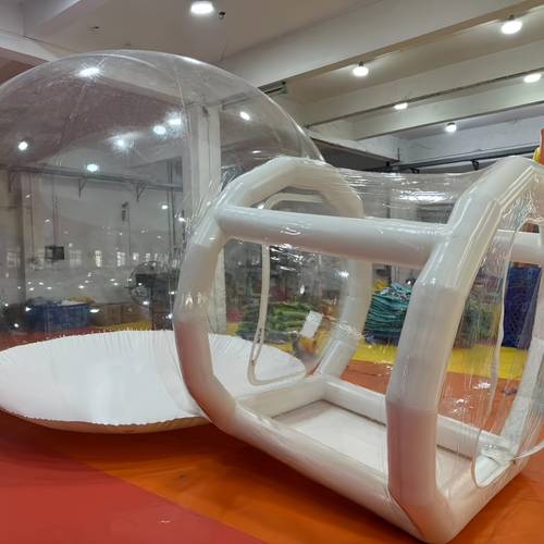 freestanding inflatable bubble house transparent pvc tent suitable for outdoor parties weddings birthdays themed events setup with decorations for play