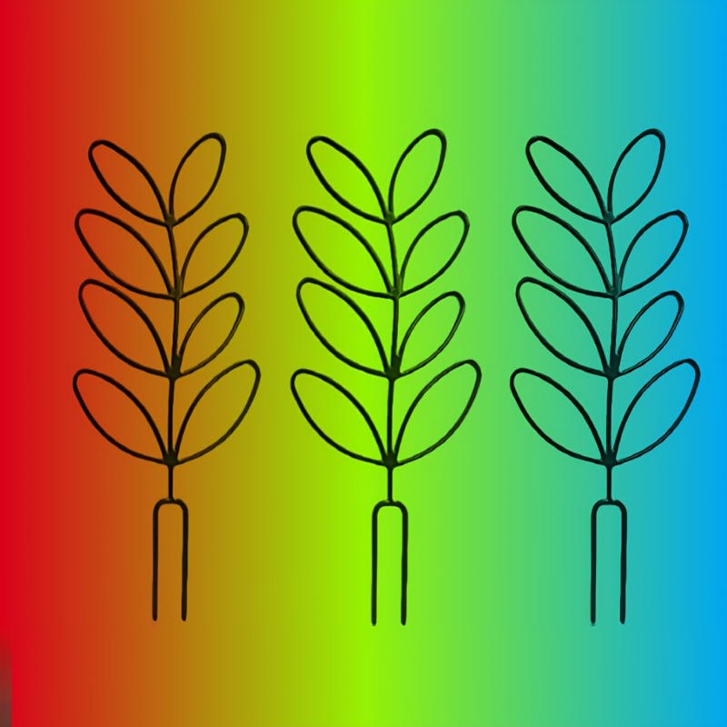 TEMU 3 stuks Plantensteun Stokken Klimrekken Plastic Materiaal Geschikt voor Planten Vormgeving Fixatie
