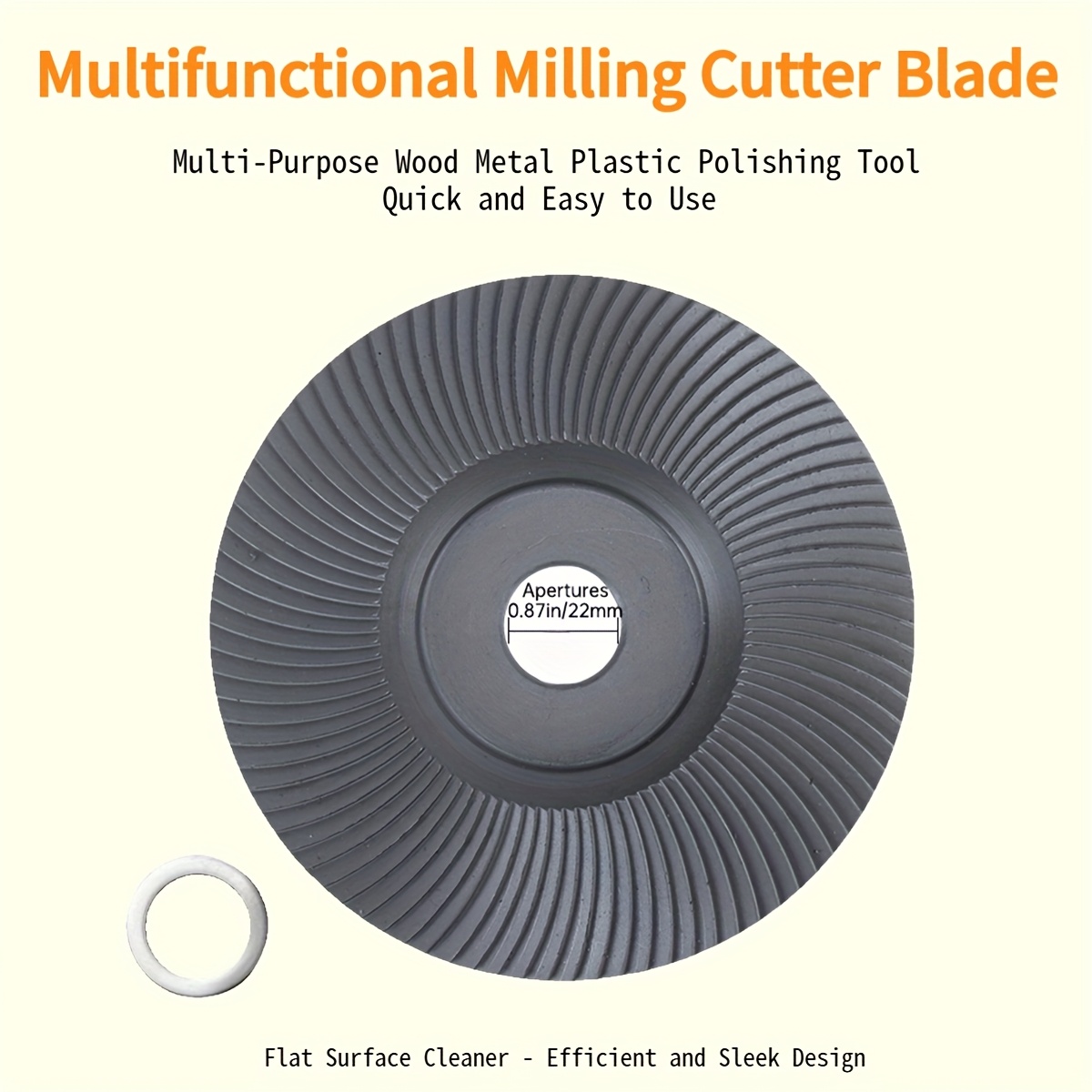 Image of Wood Carving Disc Set Milling Cutter Grinding Disc, 4 And 1/2 Attachments With 5/8 Inch , Wheel Used For Wood, Opp