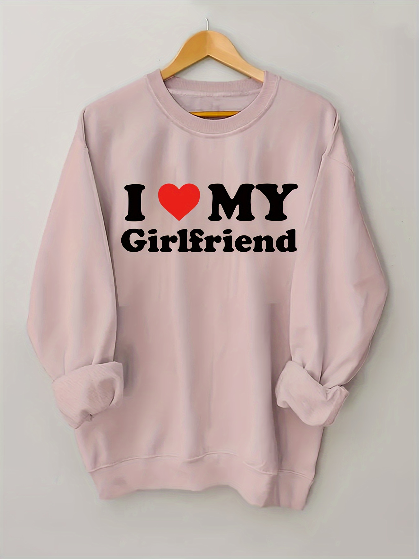 Letter Print Sweatshirt Plus Size Casual Long Sleeve Crew Temu Australia