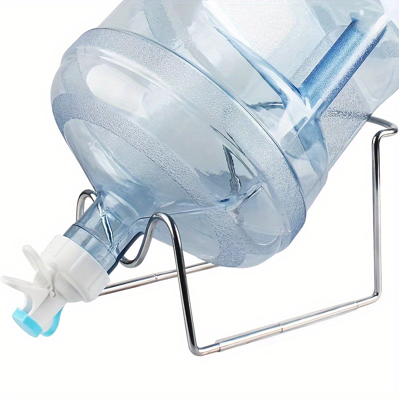 Support Métal Noir Pour Distributeur D'eau Ou Bouteille - Hauteur 37,85 Cm - Avec Robinet, Facile