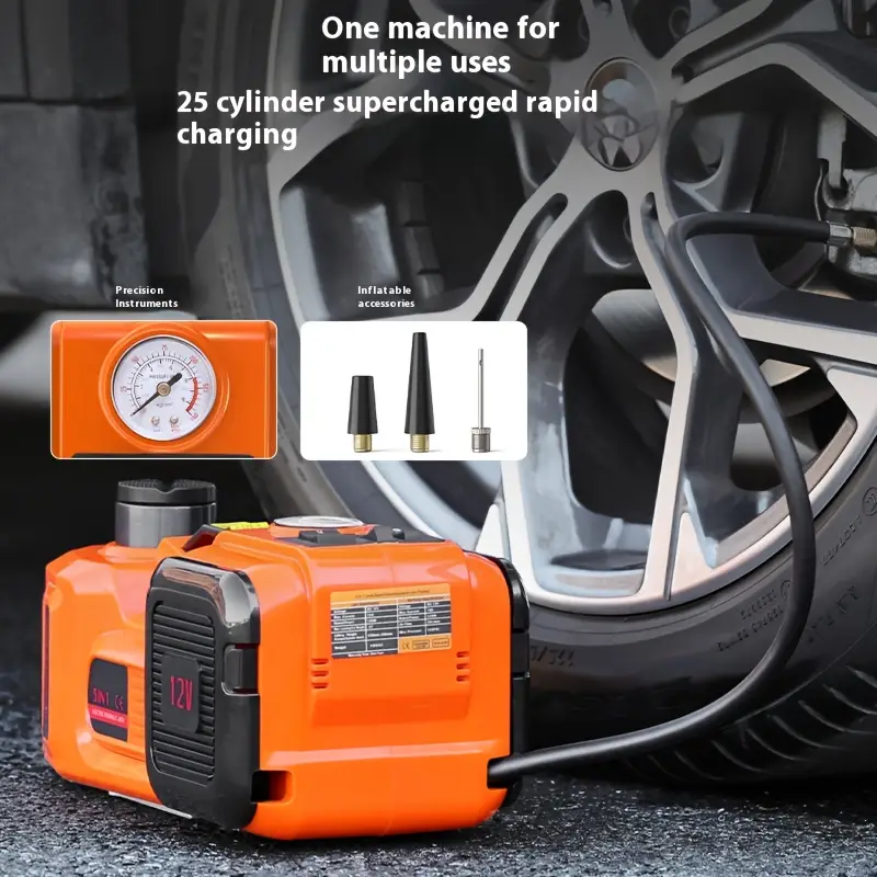 Powerfull 3 Ton Car Jack - Electric Hydraulic Floor 12v Quick Powerfull 3 Ton Car Jack - Electric Hydraulic Floor 12v Quick