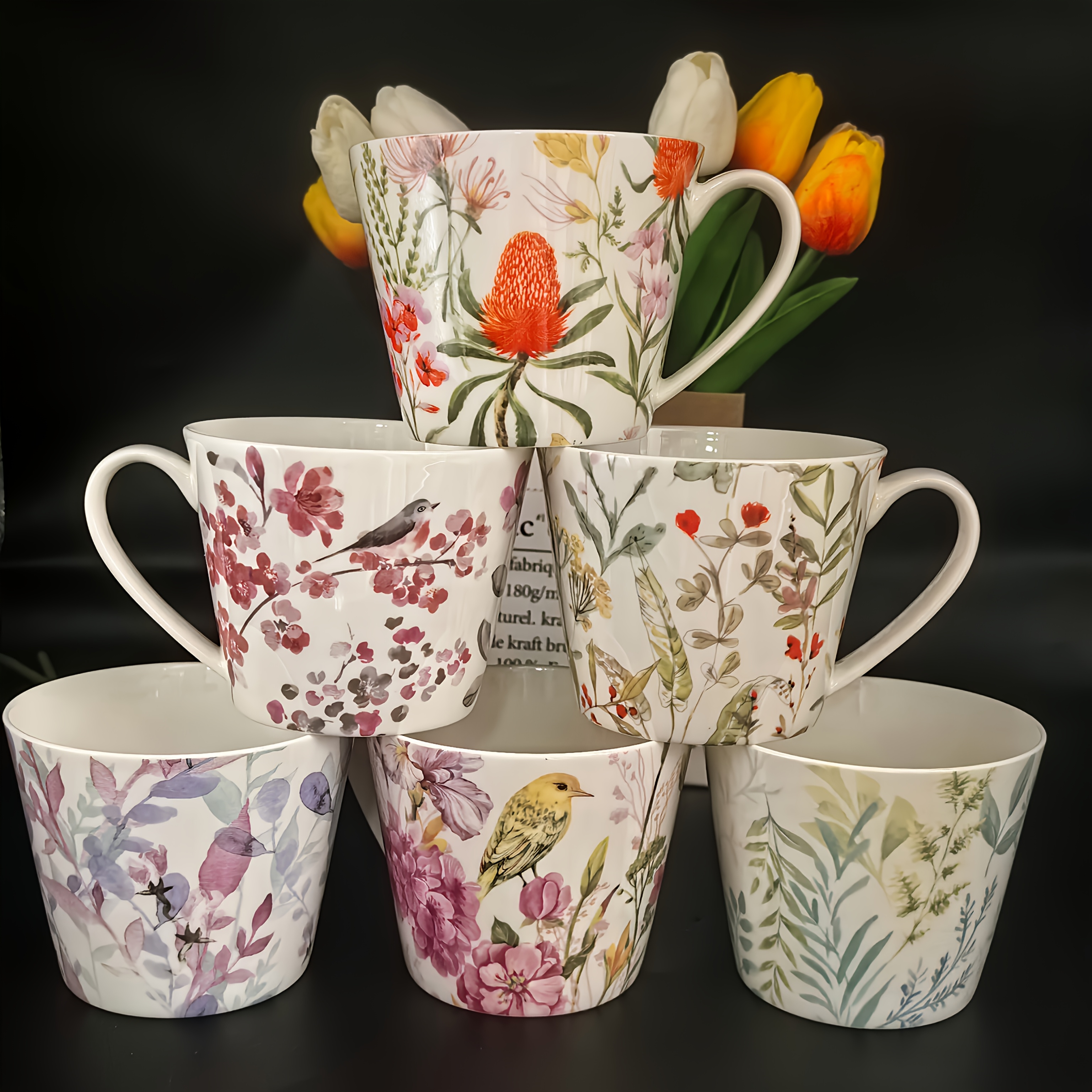 vogel kaffeetasse