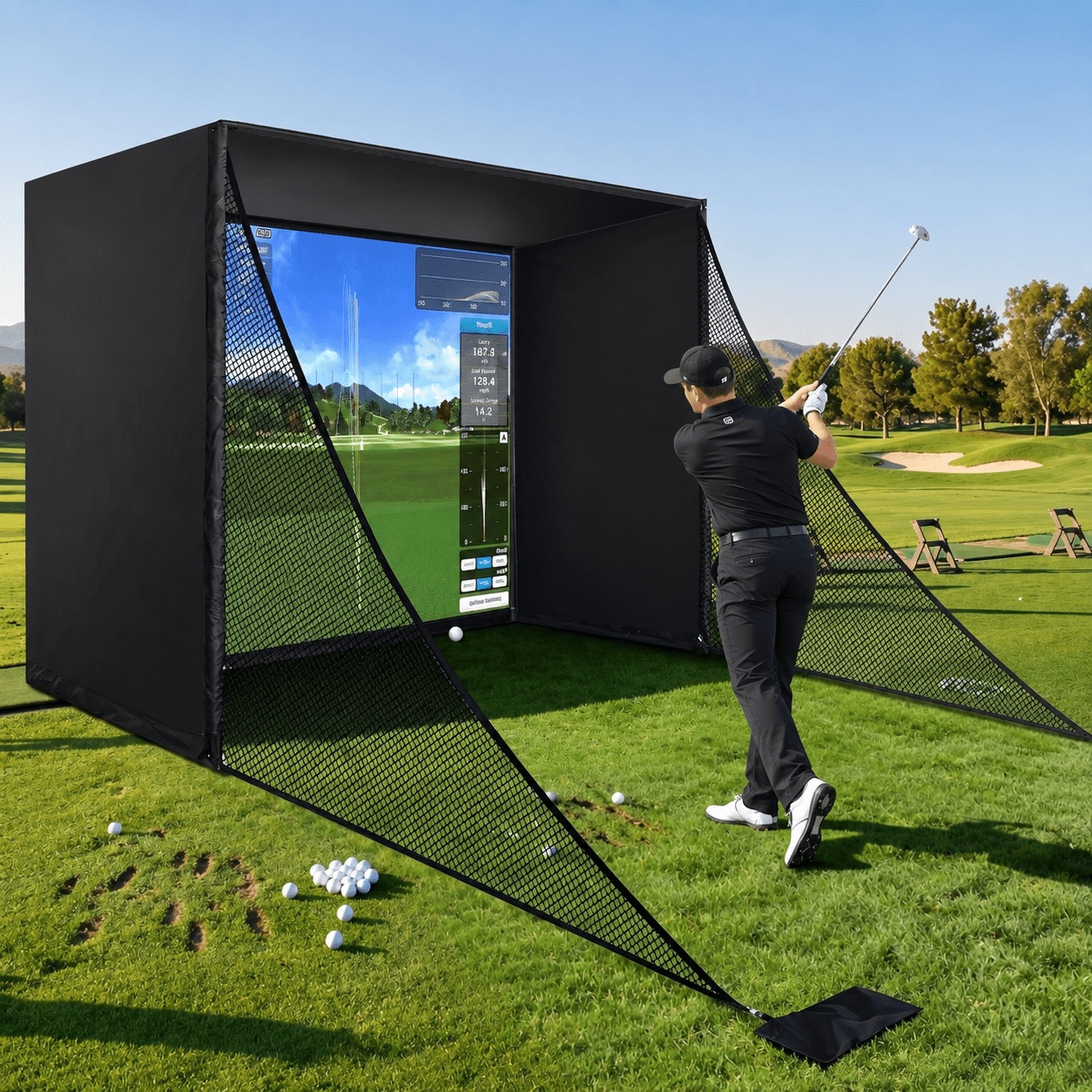 golf screen sold on Temu United States