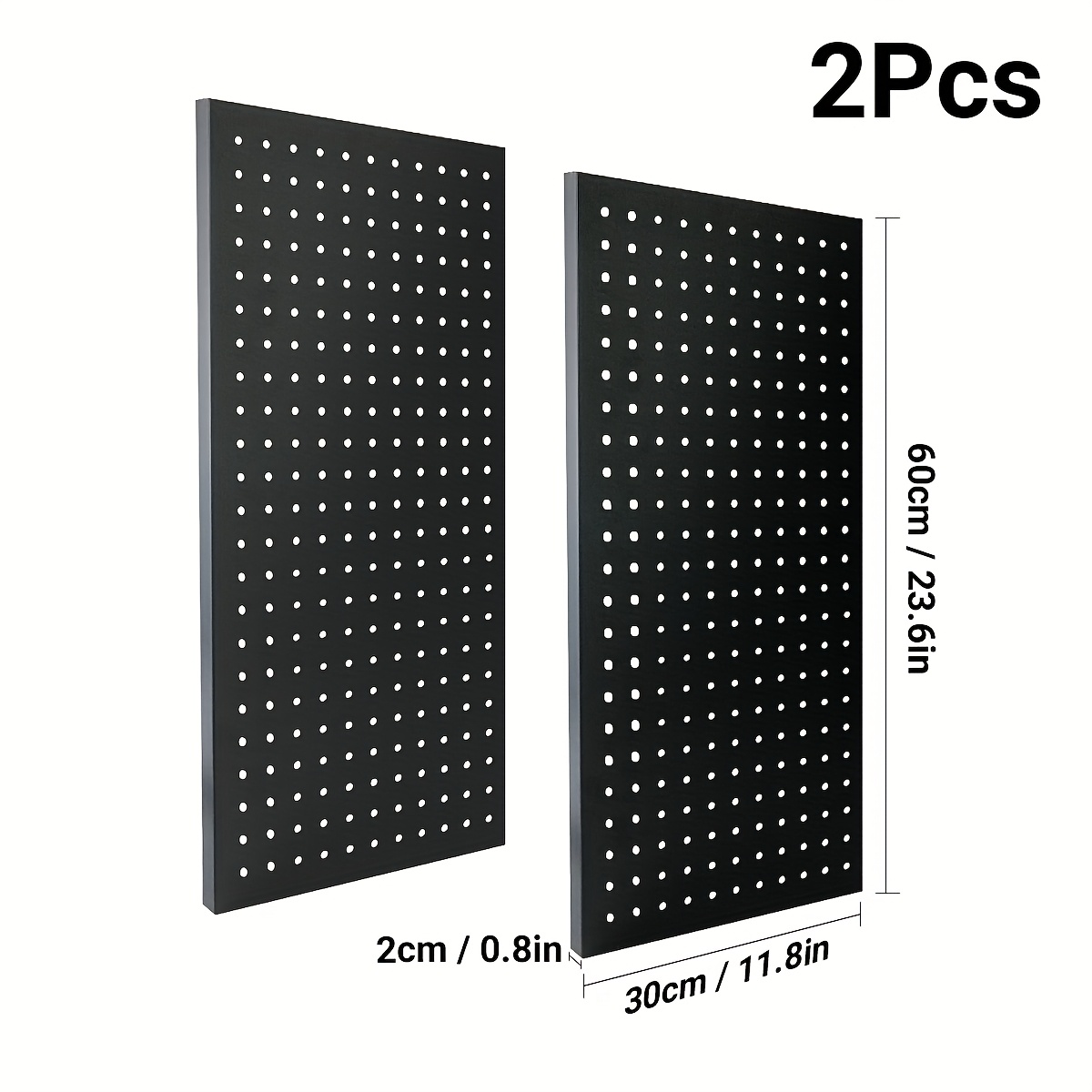 Daanxw Metal Peg Board Kit With 1/4" Pegboard Accessories