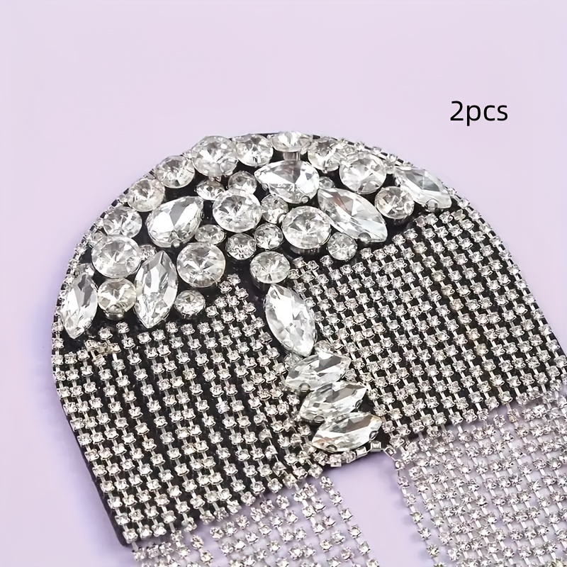 Image of 2pcs Shiny Long Tassel Shoulder Pads, Suitable For Suits And Formal Wear, Heavy-duty Shoulder Epaulets Additions, Detachable Party And Ball Decorations