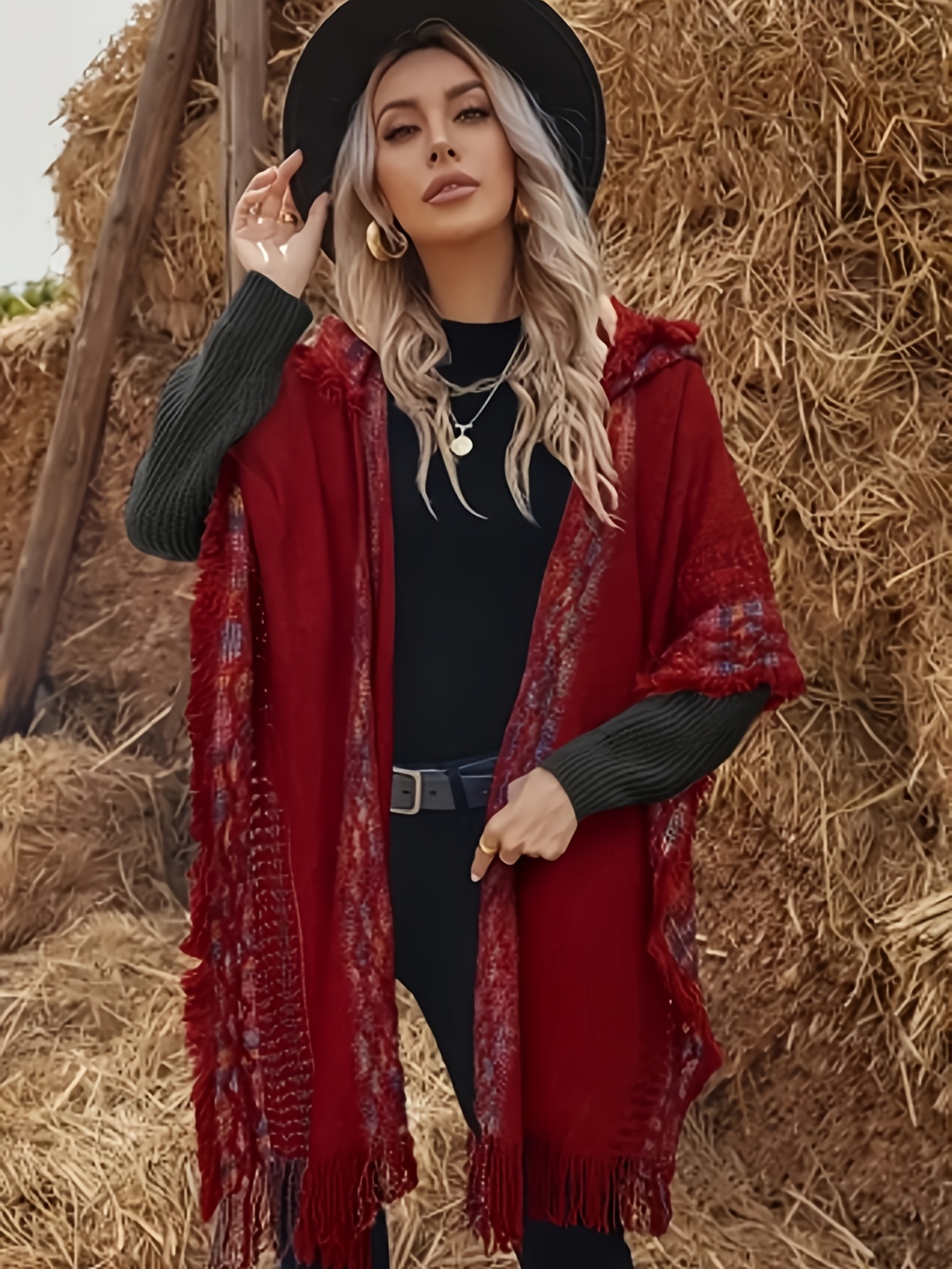 SHAWL HOOD BALLOON COAT CLANE CLANE ポンチョコート CLANE SHAWL