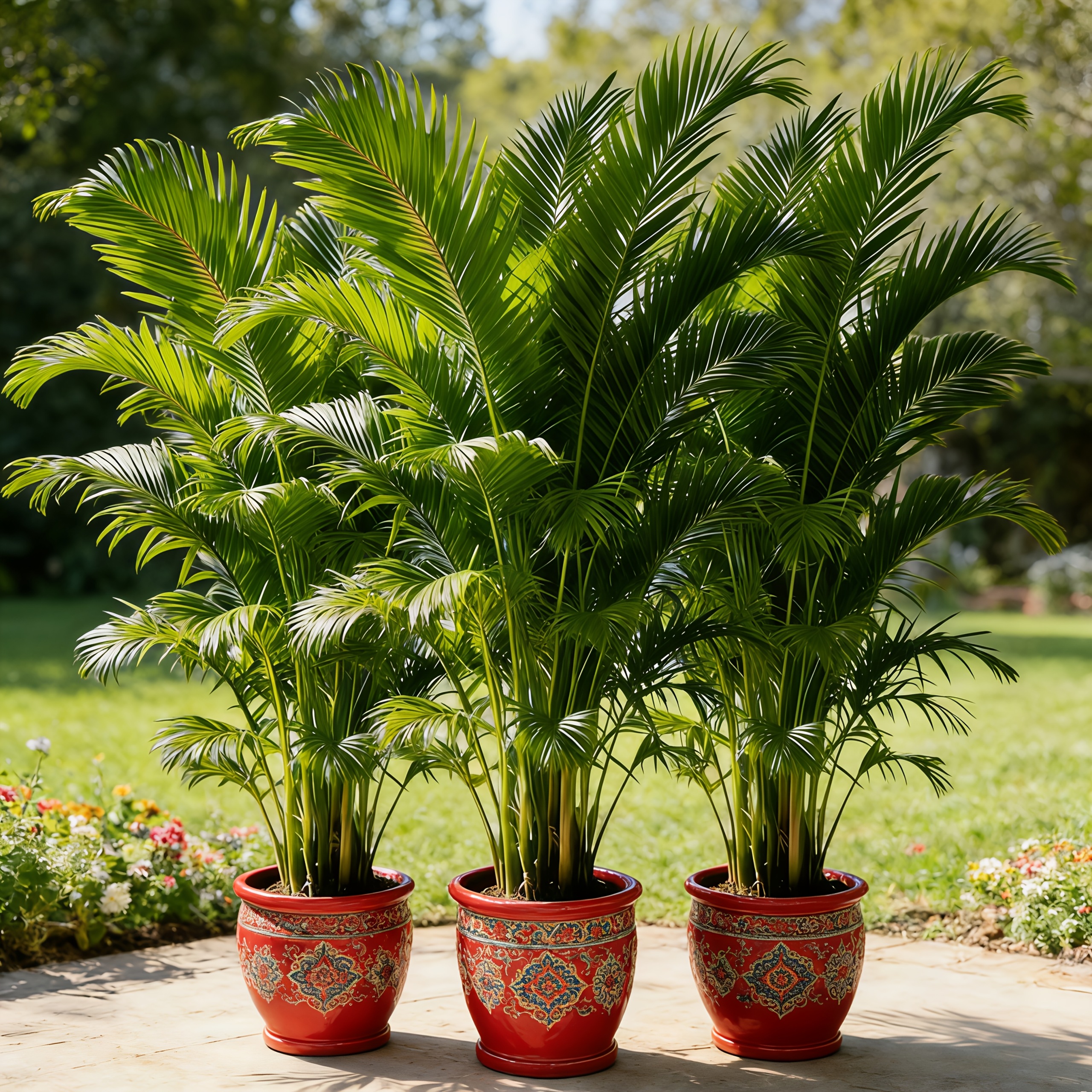 Special Offer for a Single Piece - Large Outdoor Artificial Plant - Fan Palm | Huge Thick Broad Leaves, Lush And Expansive Crown, Highly Decorative | Suitable for Various Settings Such As Indoor/Outdoor Gardens, Yards, Lawns, Balconies, Porches