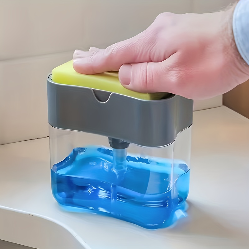 Dispensador automático de detergente para lavavajillas, incluye detergente y paño de limpieza - herramienta compacta para limpieza de cocina, diseño fácil de limpiar, limpieza eficiente, ideal para cocineros en casa, plástico duradero, no requiere artículos adicionales