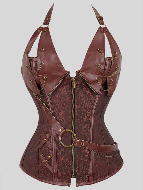 Corset métallique à armature acier style européen et américain, cincher de taille punk, shapewear pour reine, costume de performance, corset femme