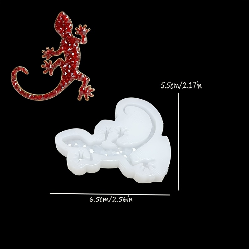 TEMU 【商品名】レジンモールド、シリコンモールド（砕石ダイヤモンドトカゲオーナメント用）、ネックレスペンダントモールド、キーホルダーモールド、ジュエリーデコレーションモールド、エポキシ樹脂モールド、レーション、クラフト