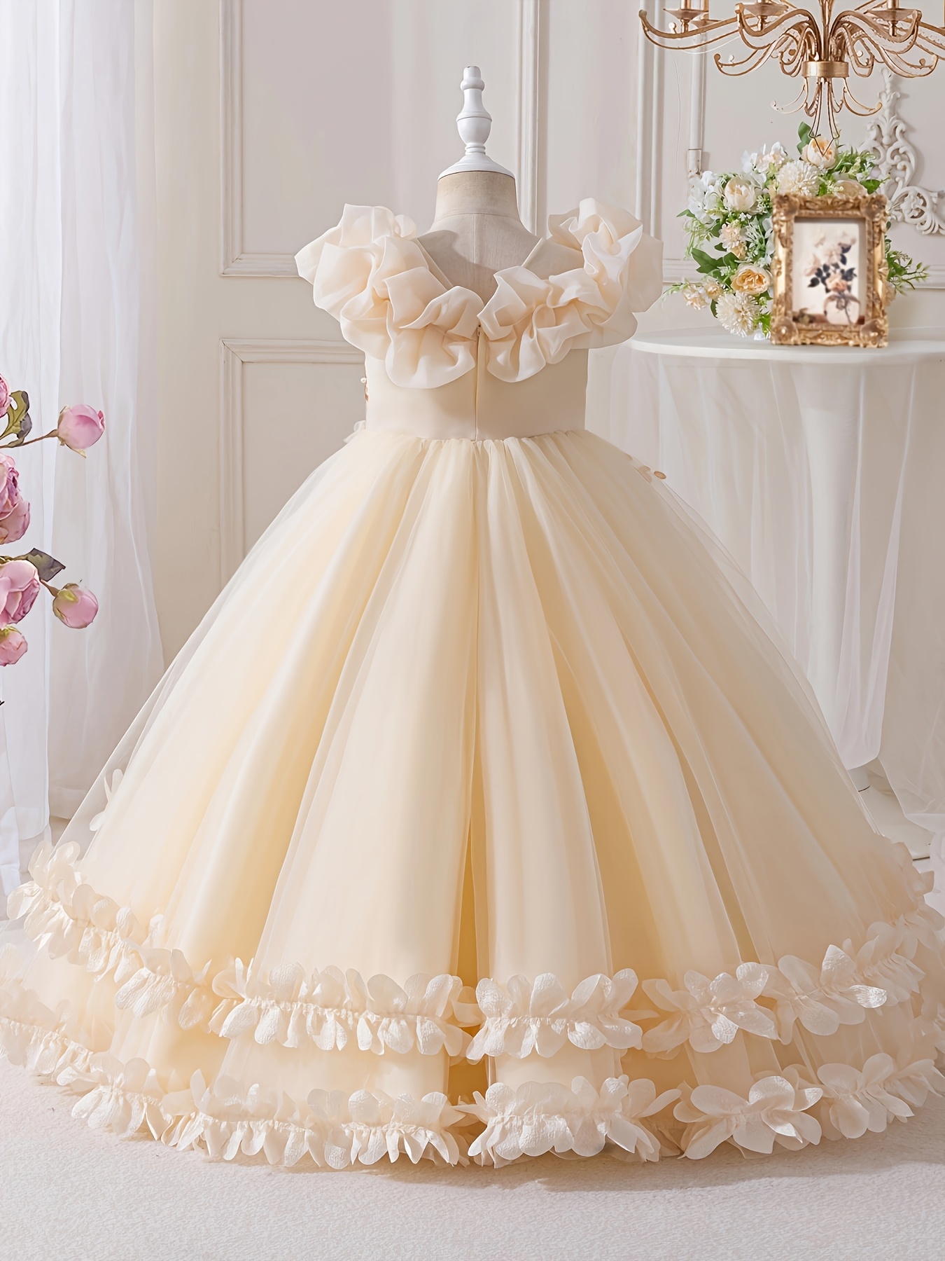 girls dress fashion high end elegant long - Temu Greece