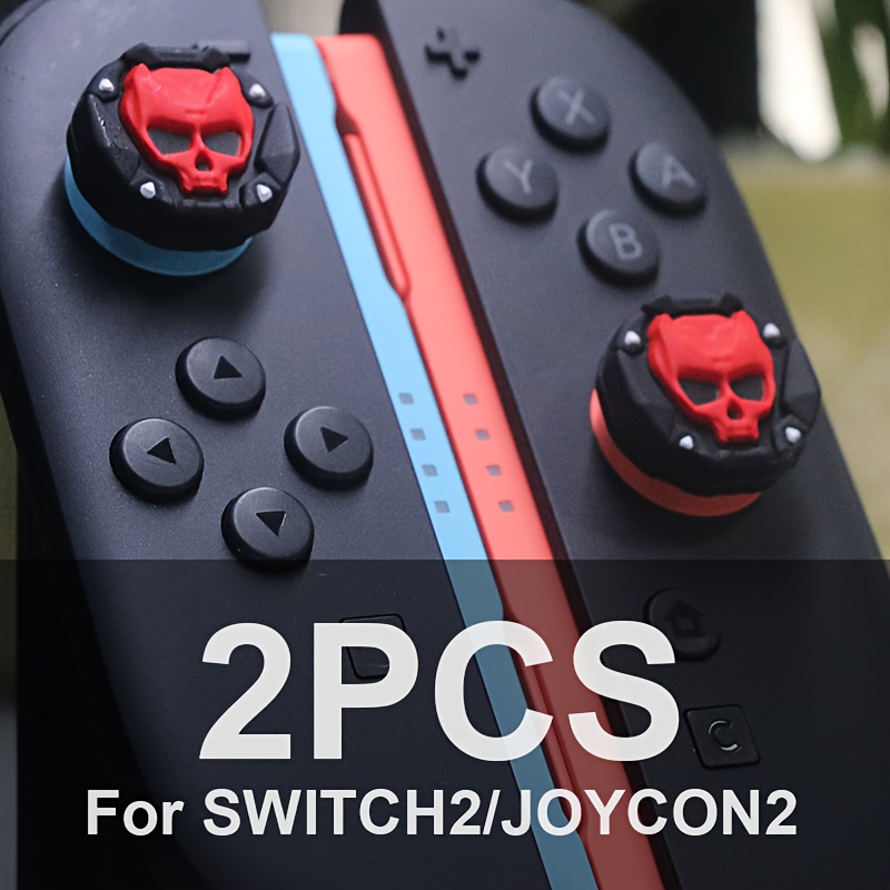 TEMU 2pcs Joystick Caps For Switch 2 & Joycon 2 Controllers | Thumb Grips, Protective Joystick Covers For Gaming, Controller Protection, Thumb Grips