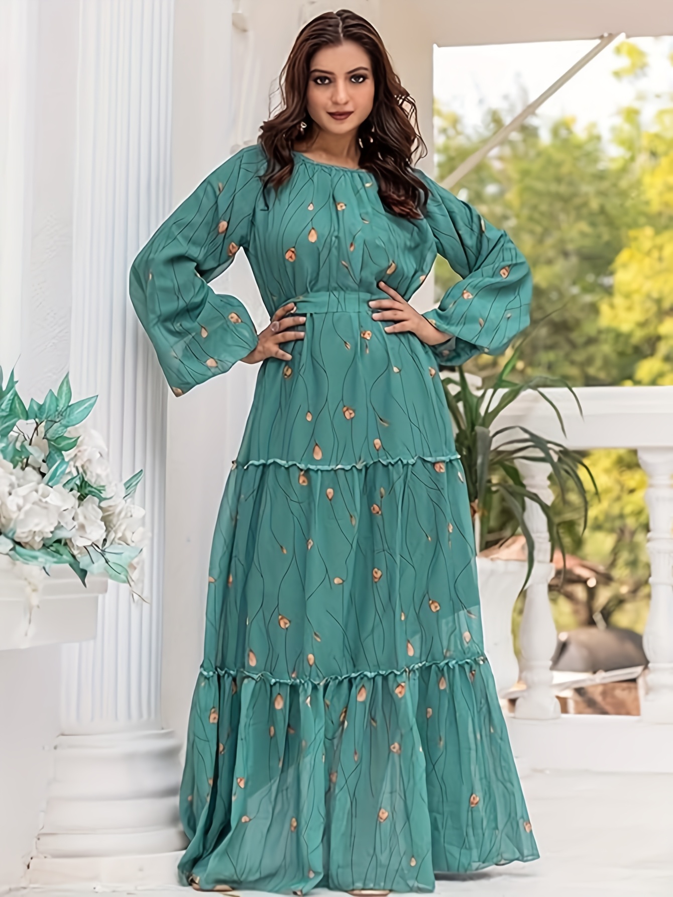 slim fit dress slacks Ladivine CD801 Prom Dress - Emerald main image 0