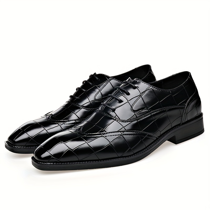 3332 Chaussures de ville formelles pour hommes, brillantes, chaussures de mariage tendance pour marié, chaussures de costume uniformes pour hommes, à la mode et tendance