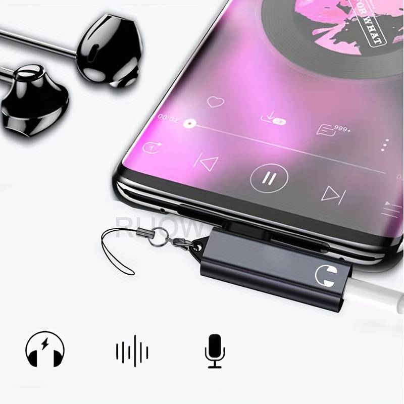 Adattatore USB-C A 3.5mm E Ricarica 2-in-1 – Compatibile Con Huawei E Altri Smartphone, Lega Di Alluminio
