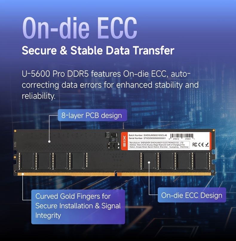 six u 5600 pro ddr5 udimm 5600mhz desktop memory 16gb 32gb - Temu
