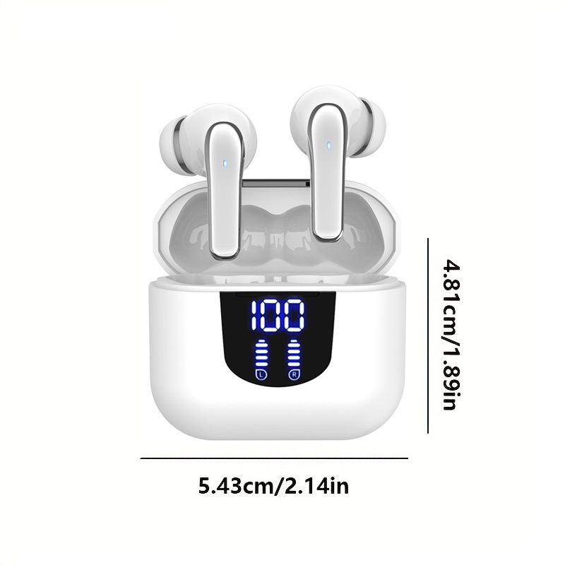 Fones de Ouvido Sem Fio, Bluetooth 5.4, Alto-Falantes de 13mm 3