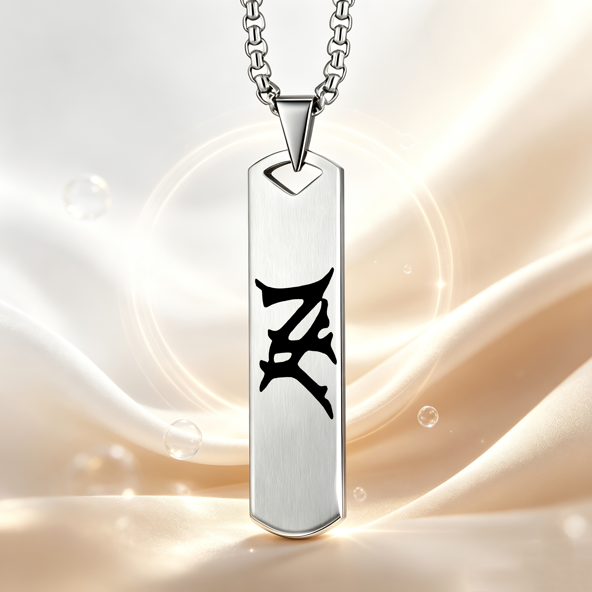 Graffiti Style "NY" Design Pendant Necklace