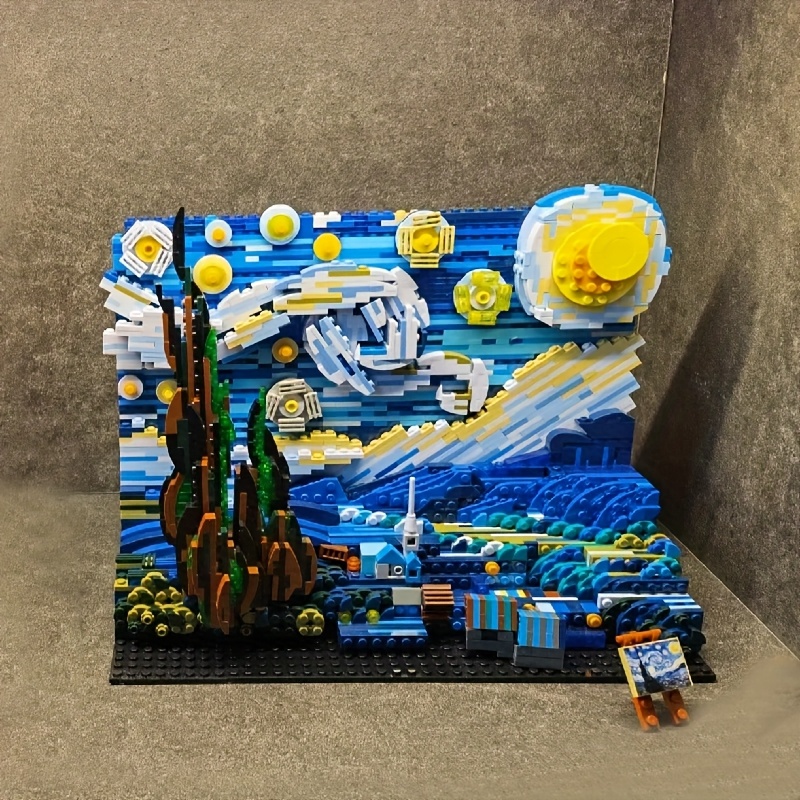 ABS Starry Night 3D Building Blocks Set DIY Art & Decor Creative Puzzle