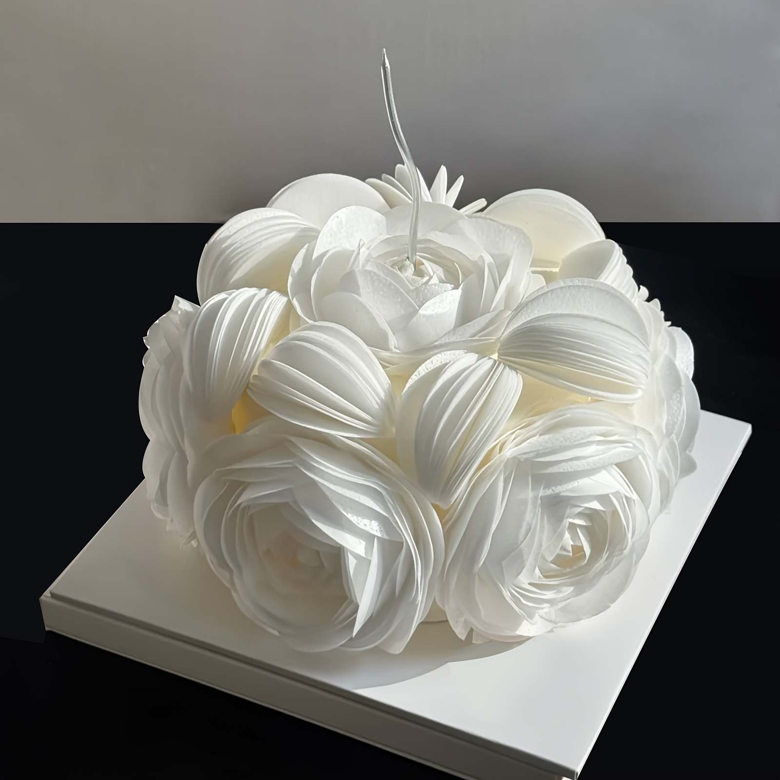 120 160 210pcs 3d round cake decorations diy swan and rose flower shaped cake borders spherical baking decorations