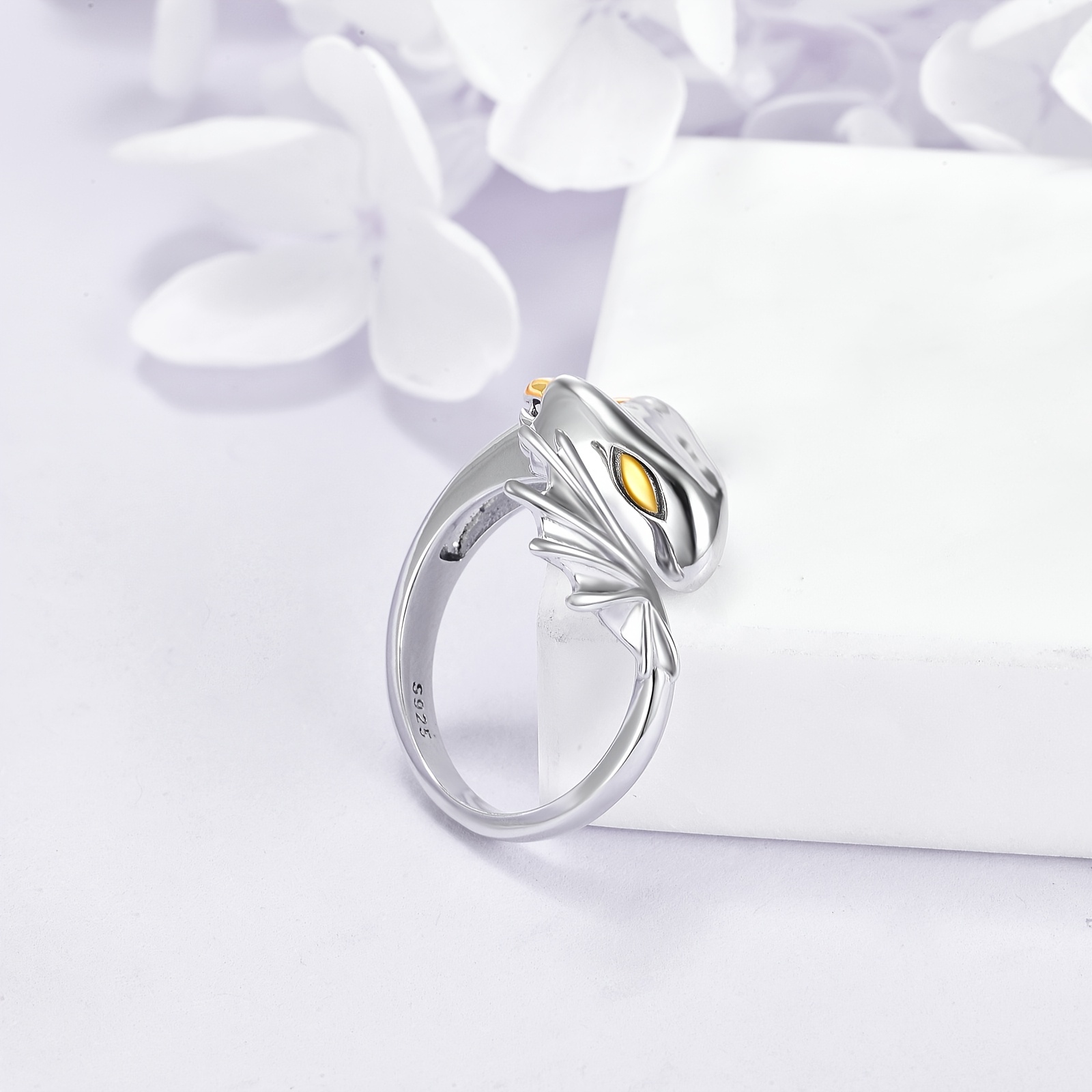 Dragon Ring 925 Sterling Silver Open Dragon Ring Women