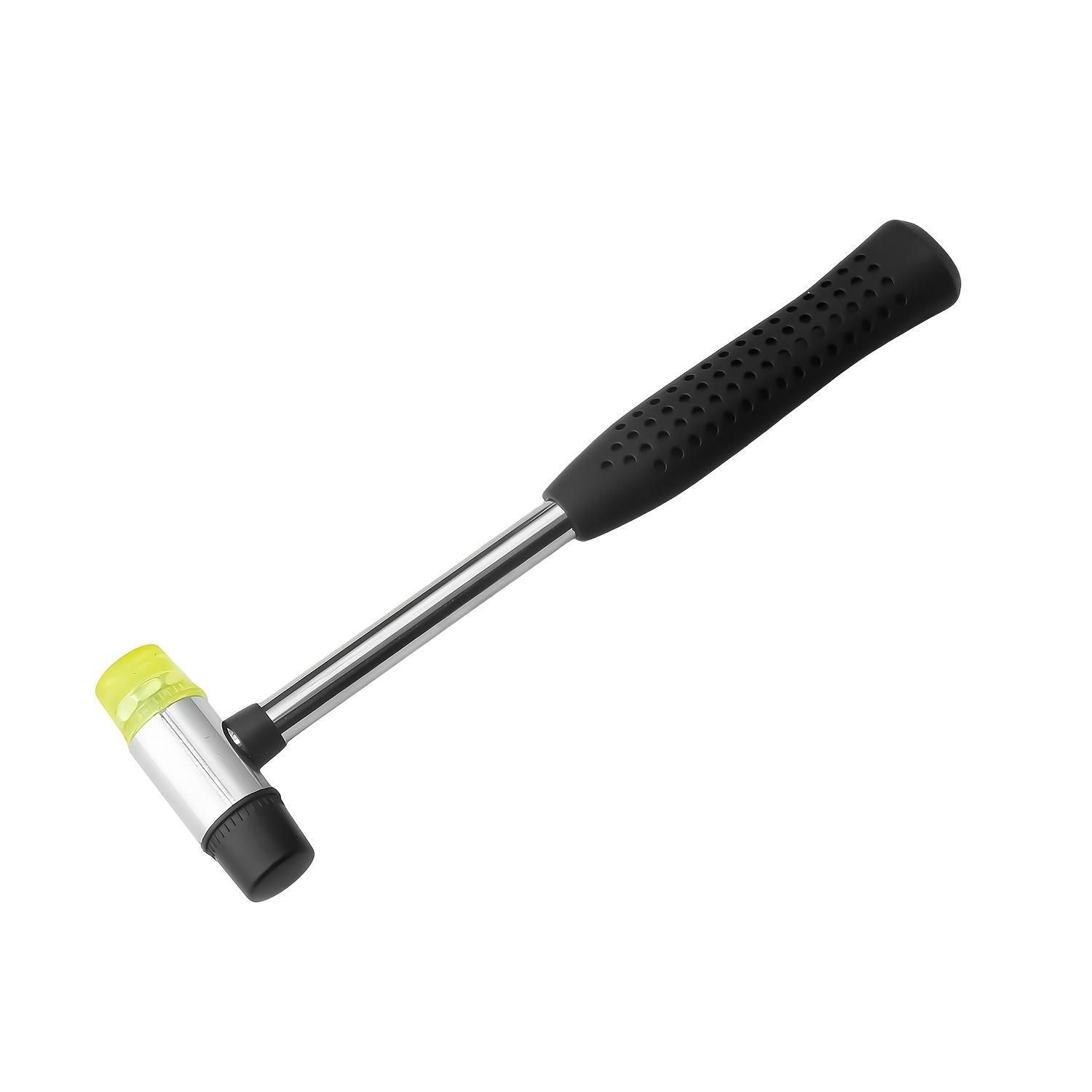 TEMU Mallet, Non-marking Mallet Hammer, 4 Sizes Black Handle Hammer, Pipe Mallet With Non-slip Handle For Projects Crafts Woodworking And Flooring